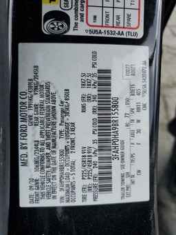 2011 FORD FUSION