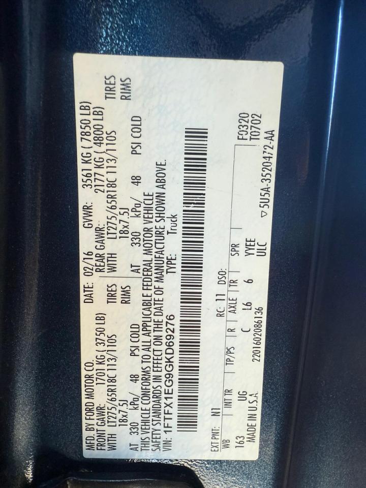 2016 FORD F-150