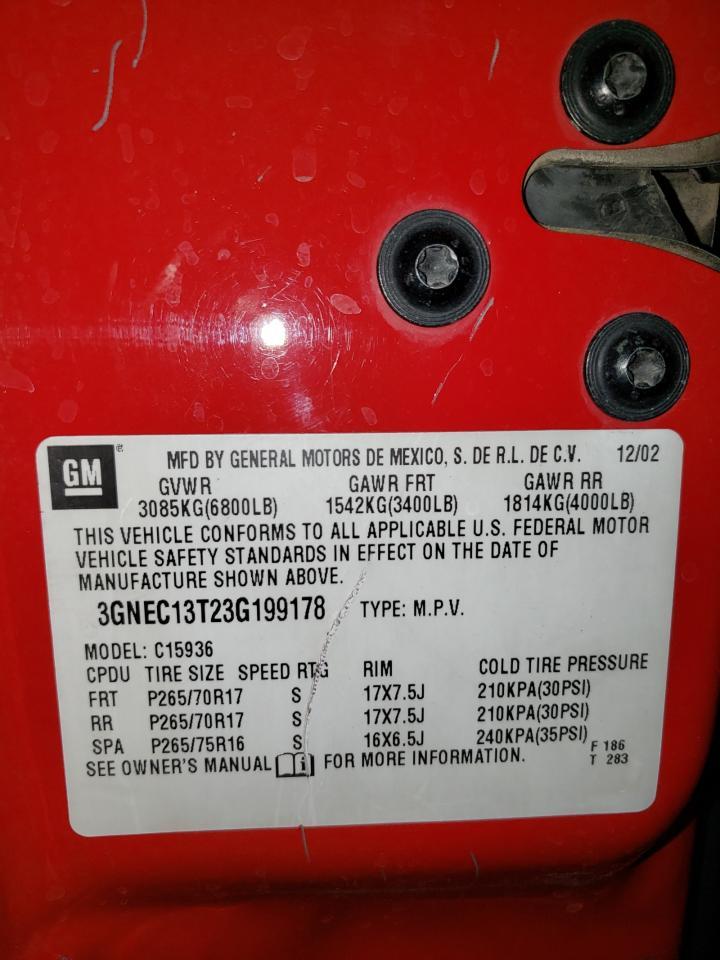 2003 CHEVROLET Avalanche