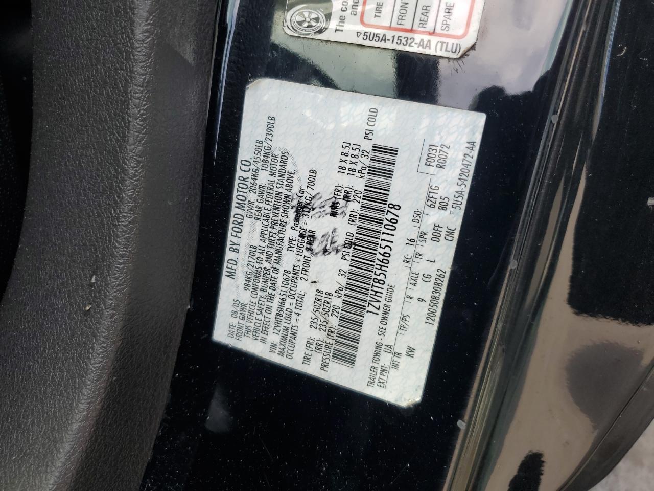 2006 FORD MUSTANG