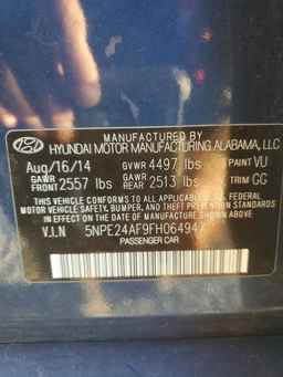 2015 HYUNDAI SONATA