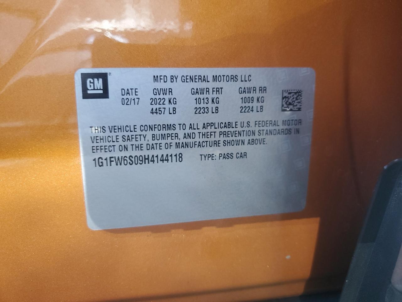 2017 CHEVROLET Bolt EV