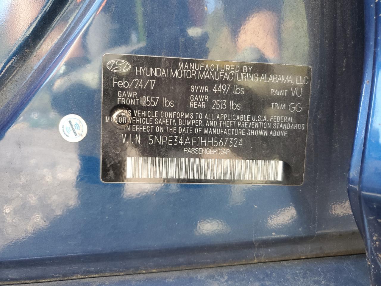 2017 HYUNDAI SONATA