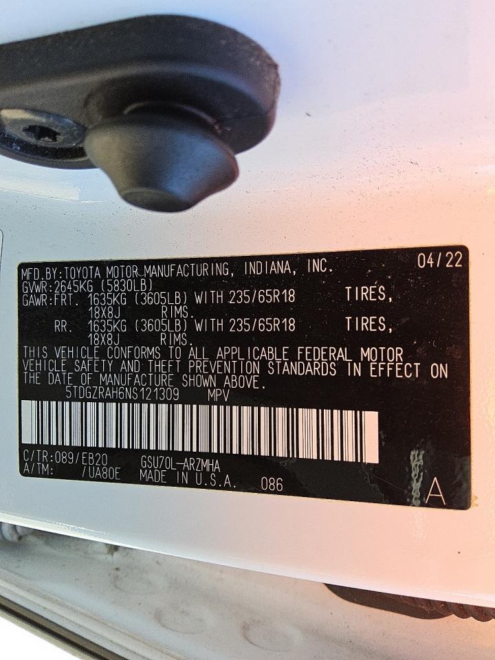 2022 TOYOTA HIGHLANDER