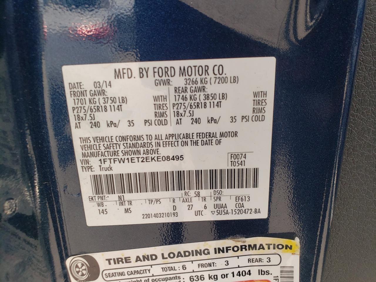 2014 FORD F-150
