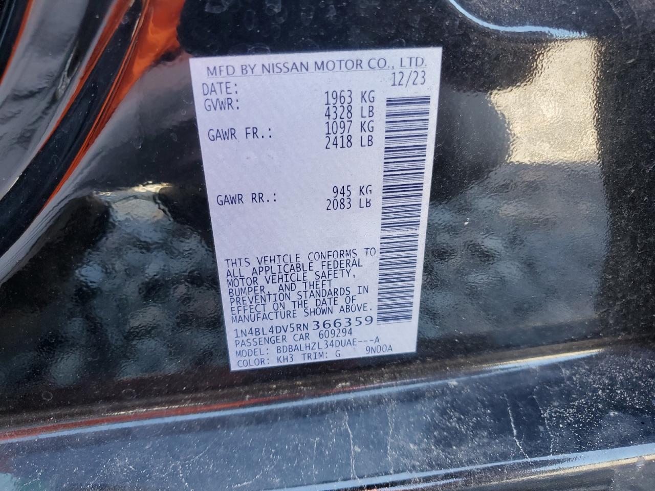 2024 NISSAN ALTIMA