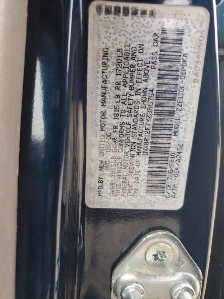 2000 TOYOTA COROLLA