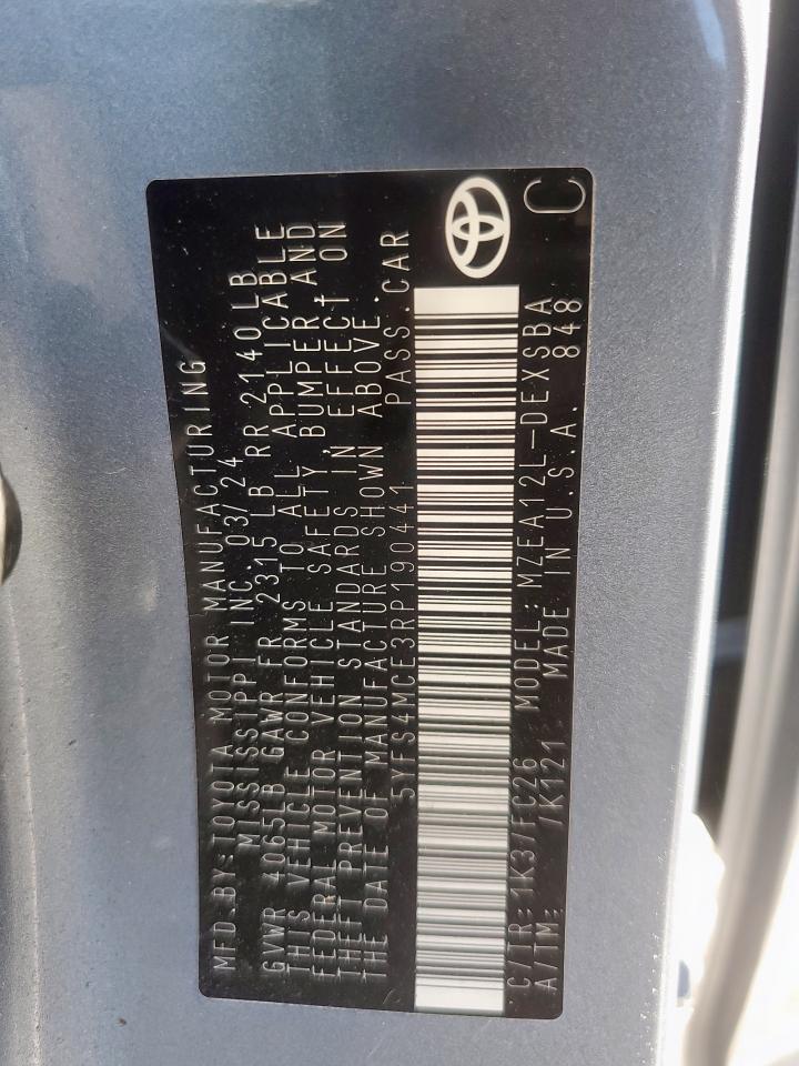 2024 TOYOTA COROLLA