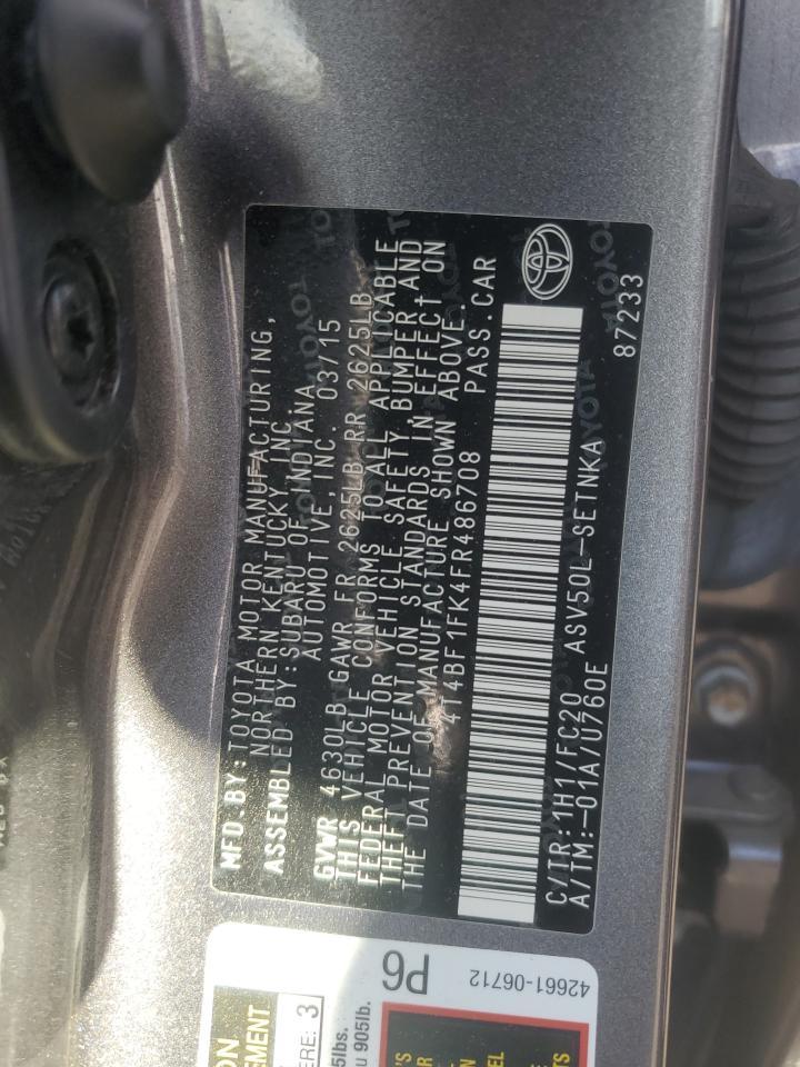 2015 TOYOTA CAMRY