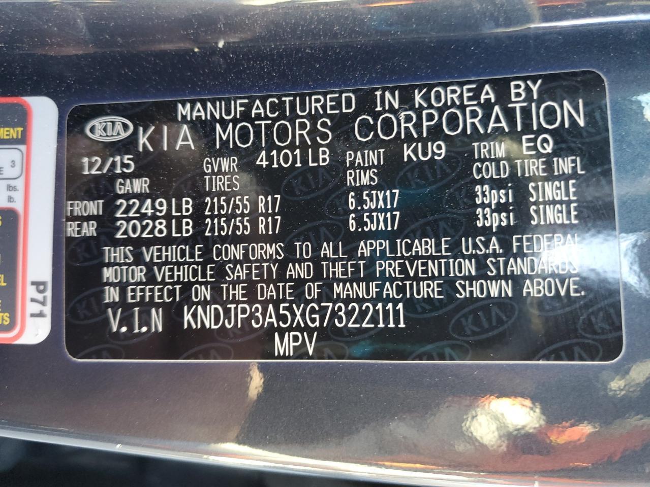 2016 KIA SOUL
