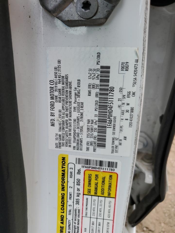 2015 FORD FUSION