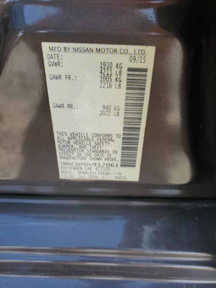 2015 NISSAN ALTIMA