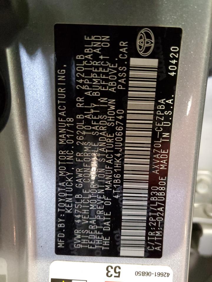 2018 TOYOTA CAMRY