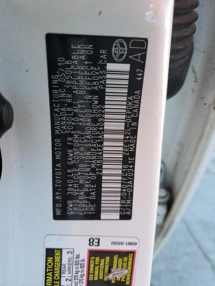 2010 TOYOTA COROLLA