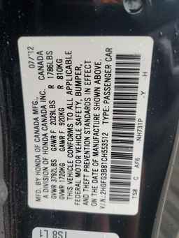 2012 HONDA CIVIC