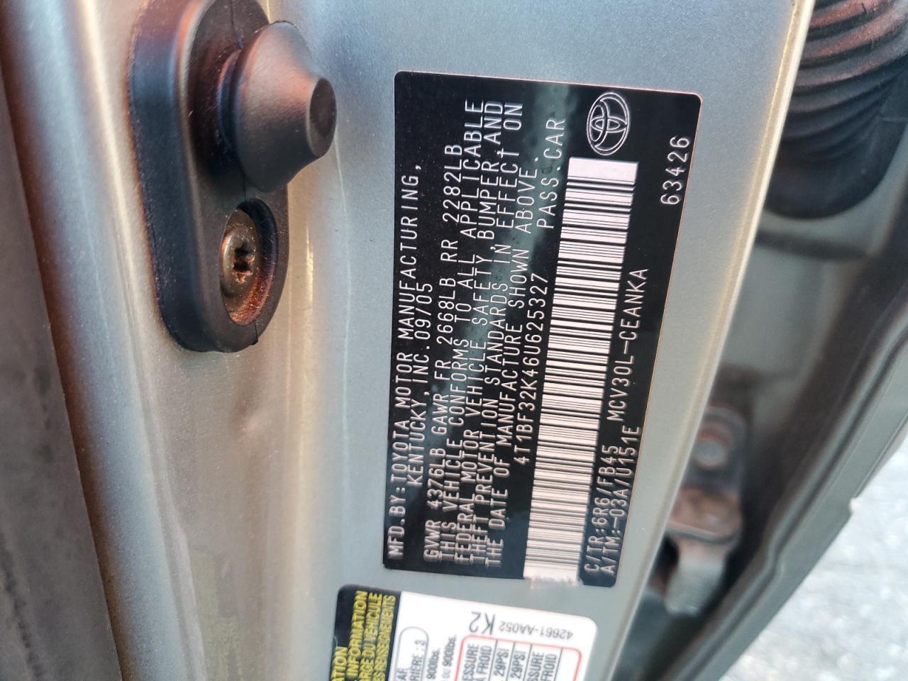 2006 TOYOTA CAMRY