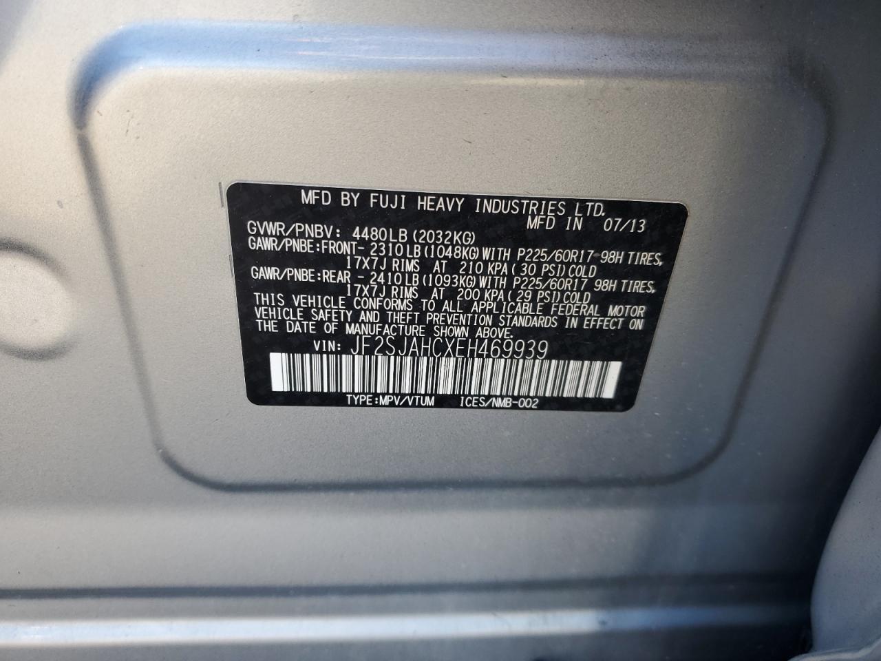 2014 SUBARU FORESTER