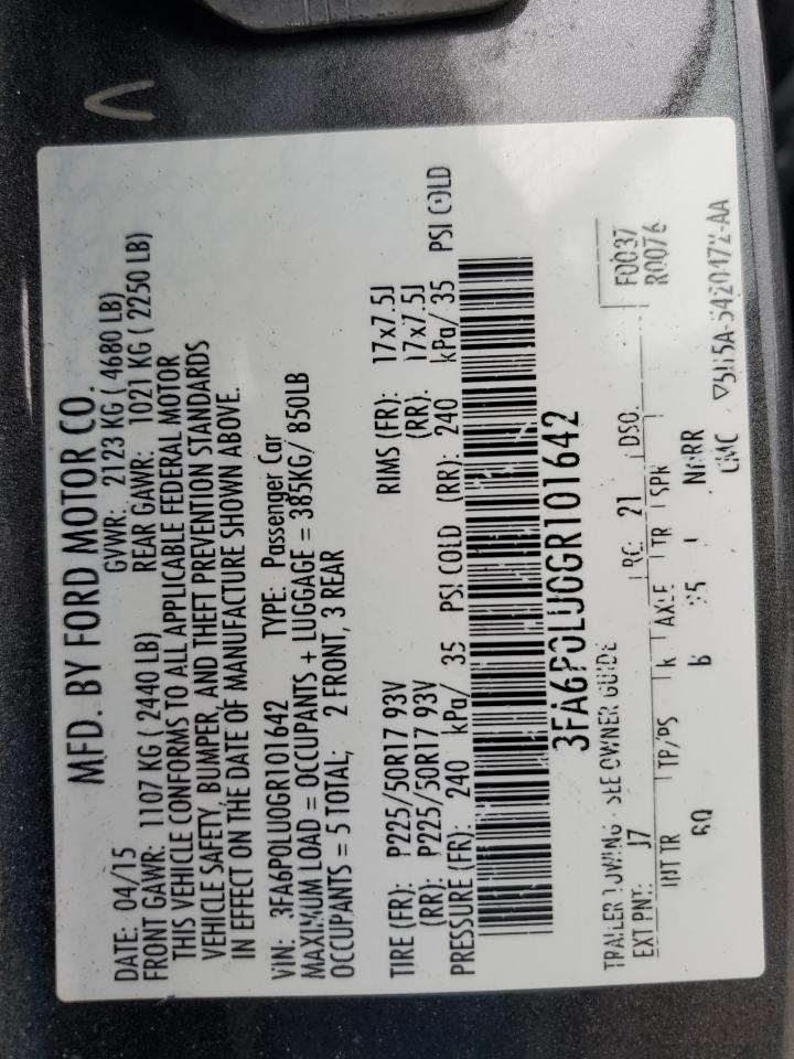 2016 FORD FUSION