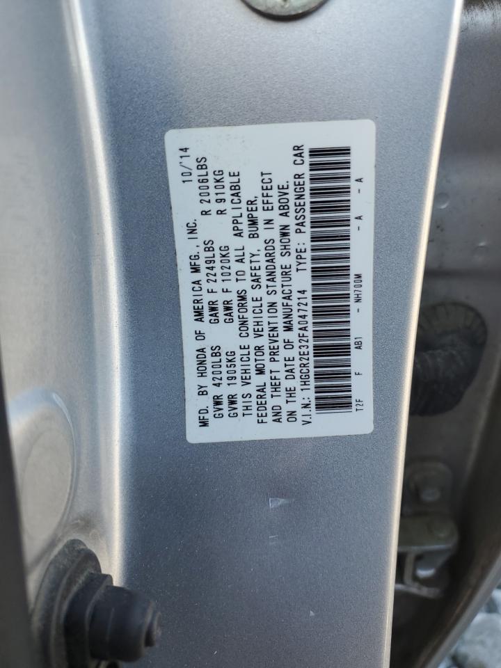 2015 HONDA ACCORD