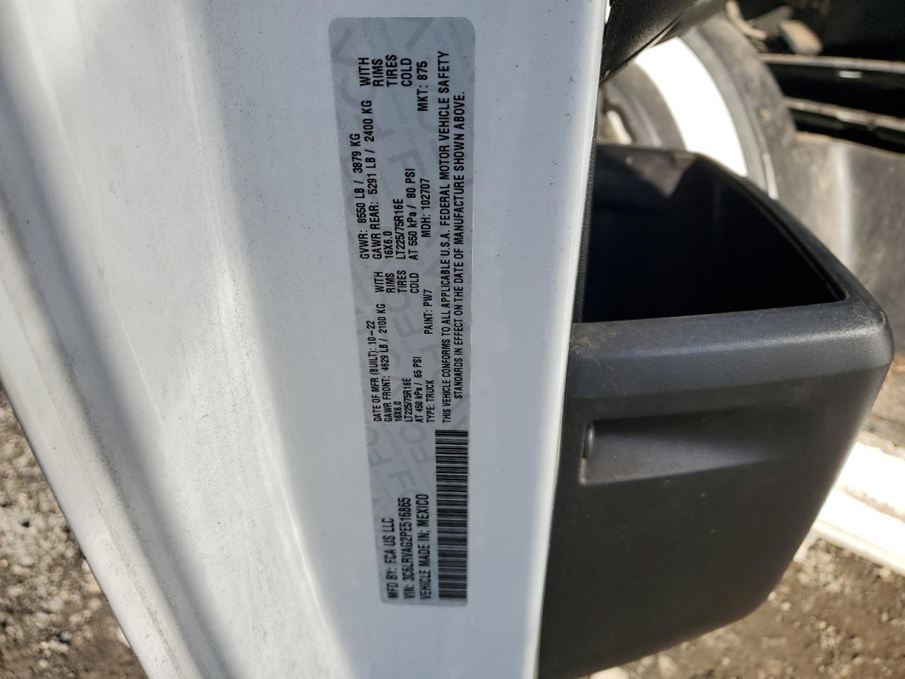 2023 RAM ProMaster 1500