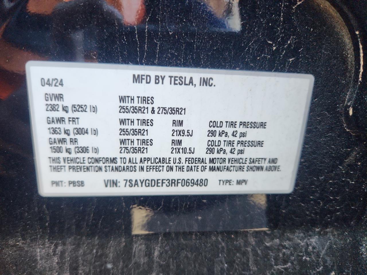 2024 TESLA MODEL Y