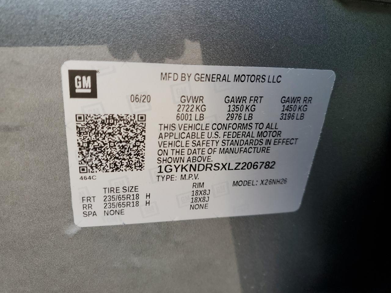 2020 CADILLAC XT5