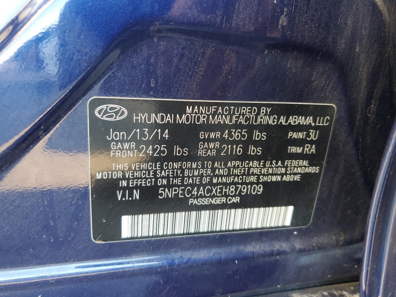 2014 HYUNDAI SONATA