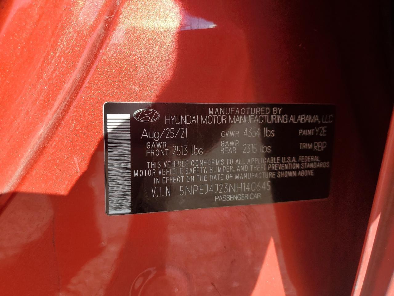 2022 HYUNDAI SONATA