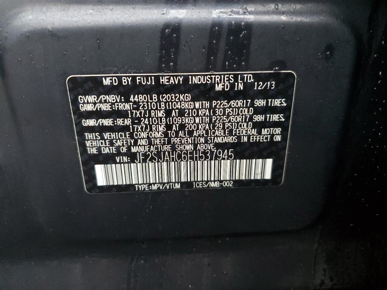 2014 SUBARU FORESTER