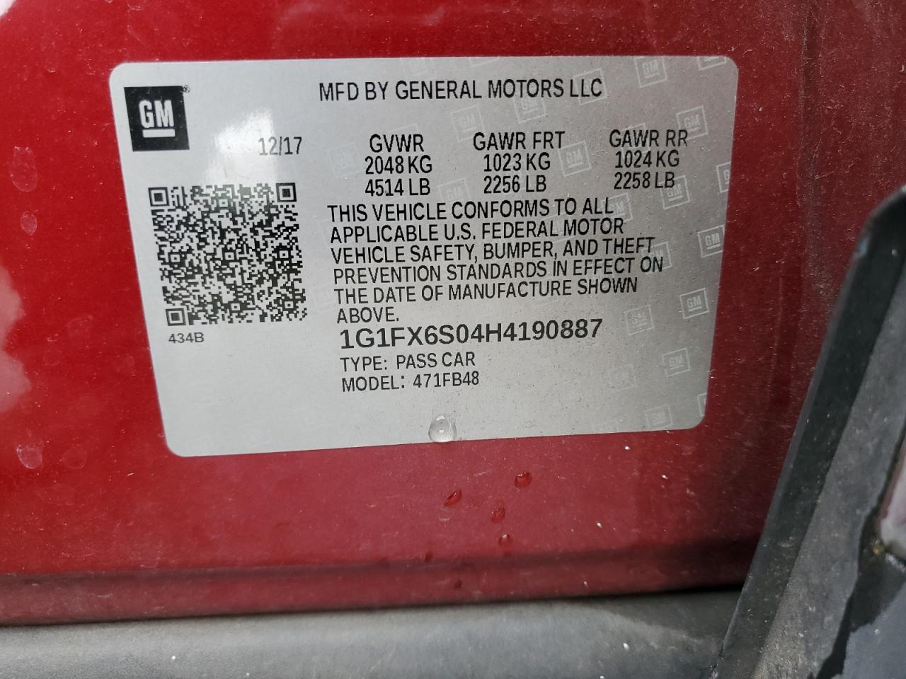 2017 CHEVROLET Bolt EV