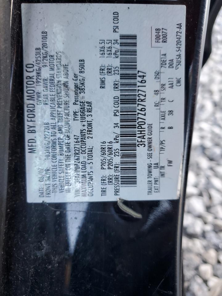 2007 FORD FUSION