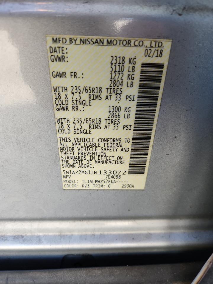 2018 NISSAN MURANO