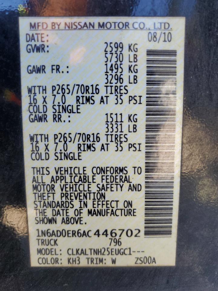 2010 NISSAN Frontier