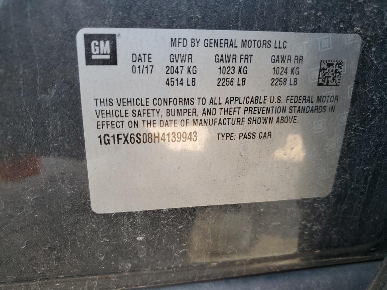 2017 CHEVROLET Bolt EV