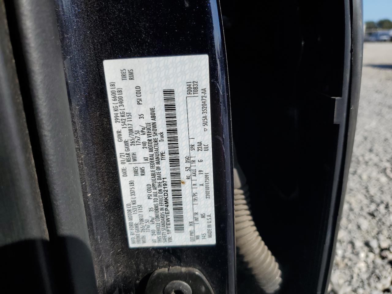 2021 FORD F-150