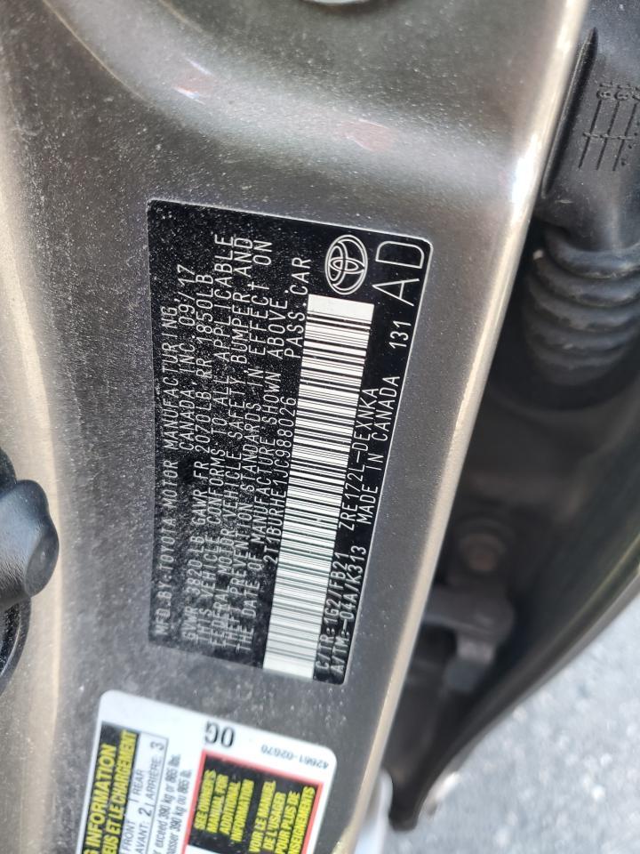 2018 TOYOTA COROLLA