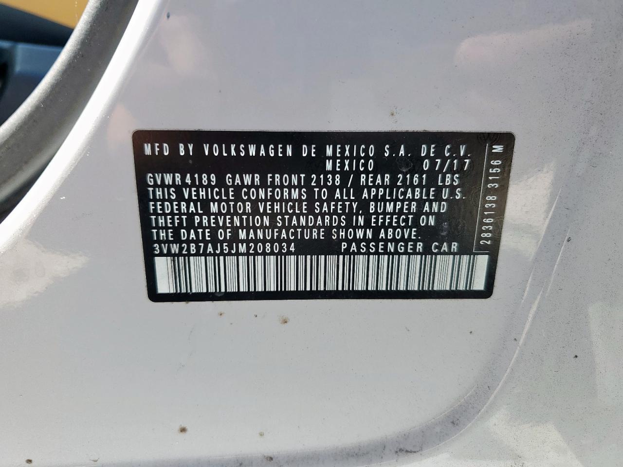 2018 VOLKSWAGEN JETTA