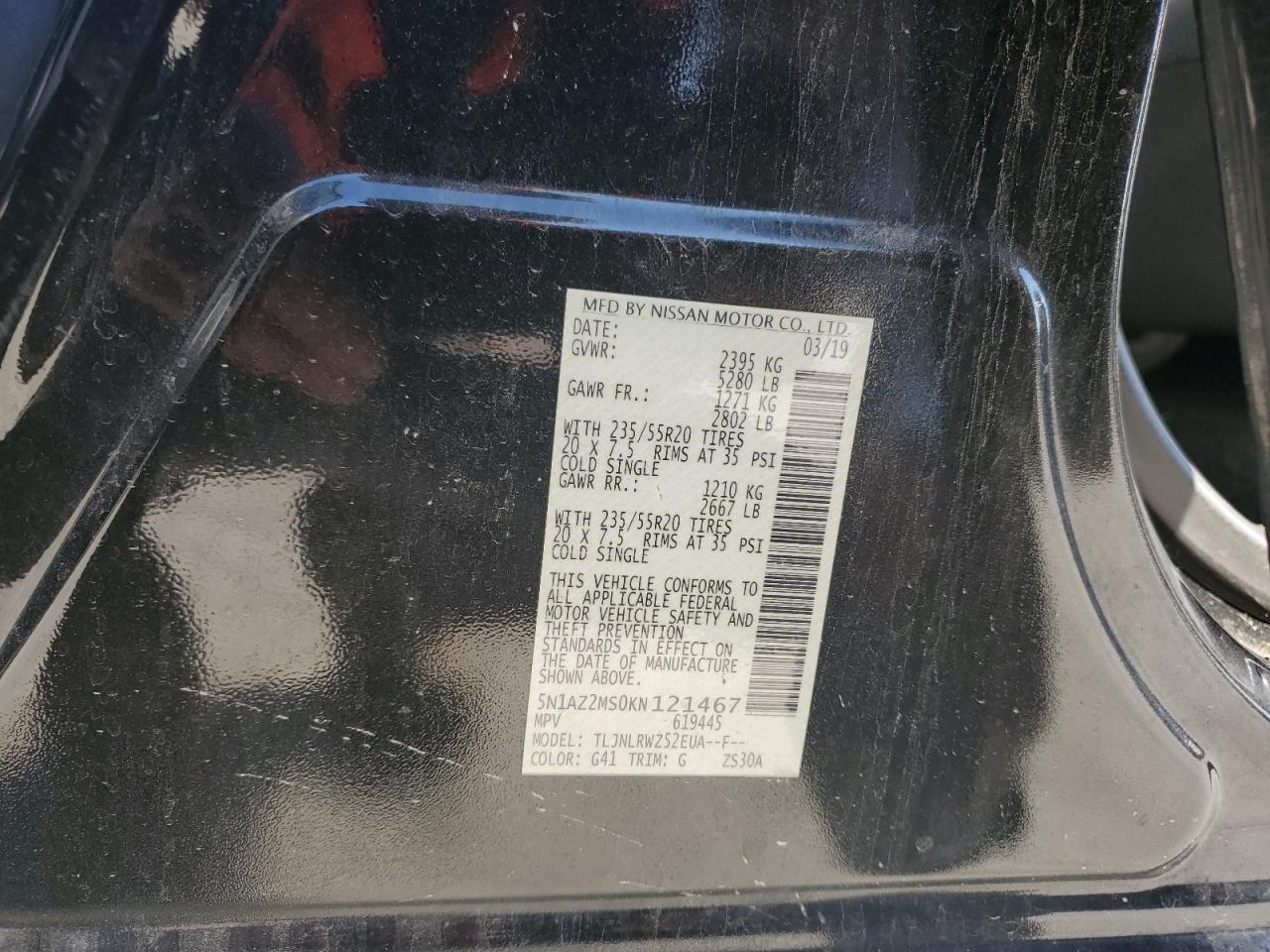 2019 NISSAN MURANO
