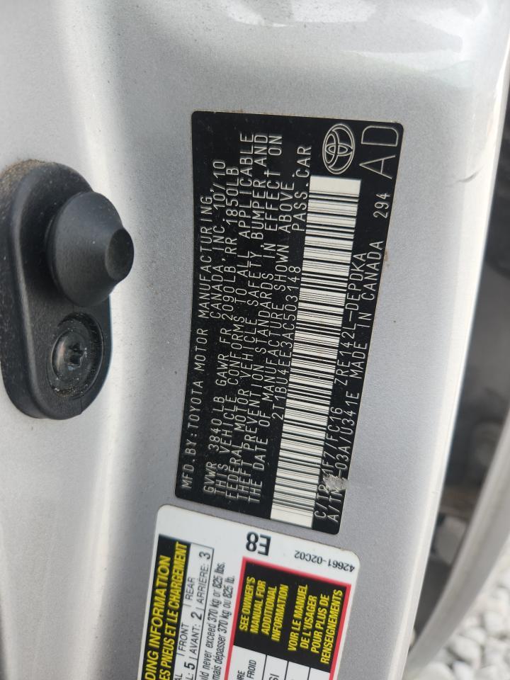 2010 TOYOTA COROLLA