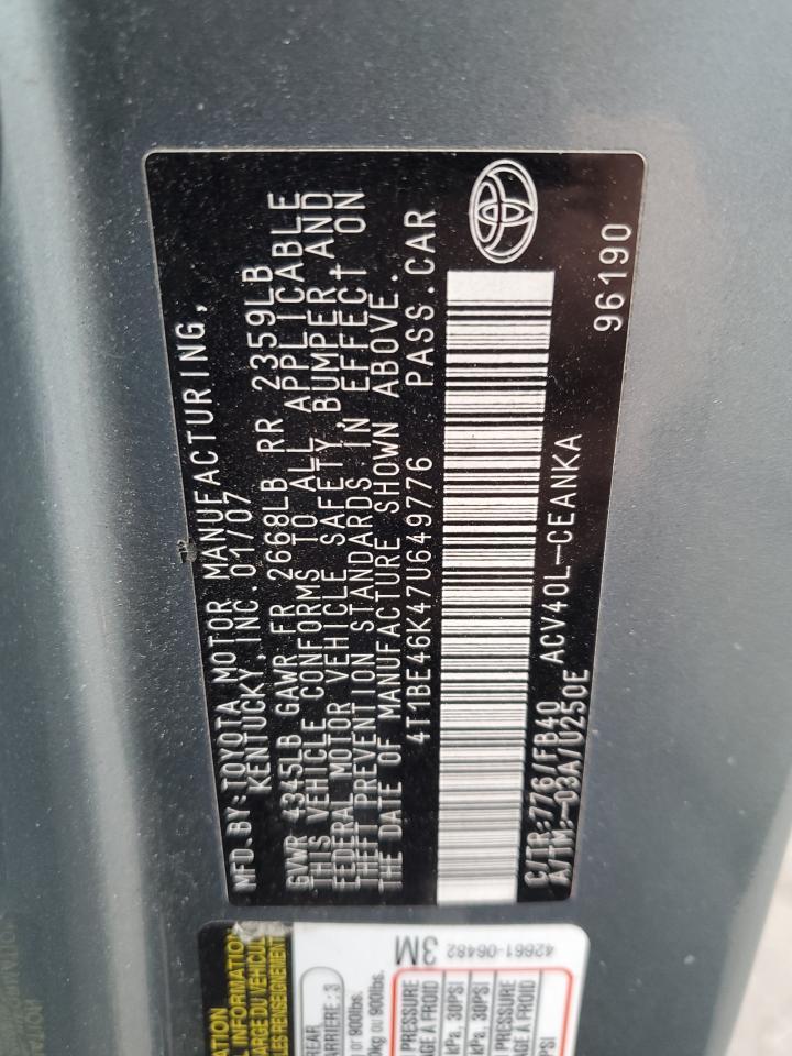 2007 TOYOTA CAMRY