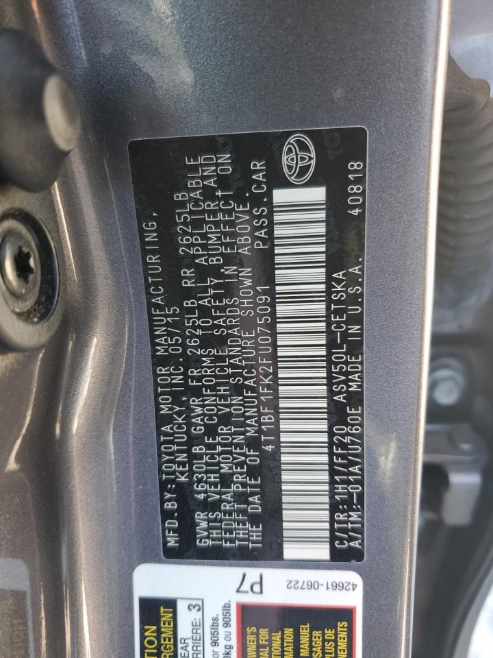 2015 TOYOTA CAMRY