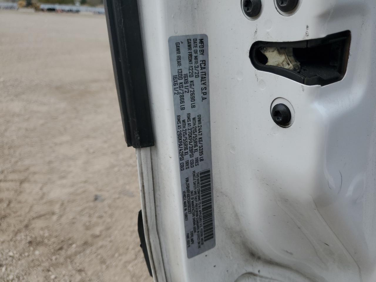 2020 RAM ProMaster City