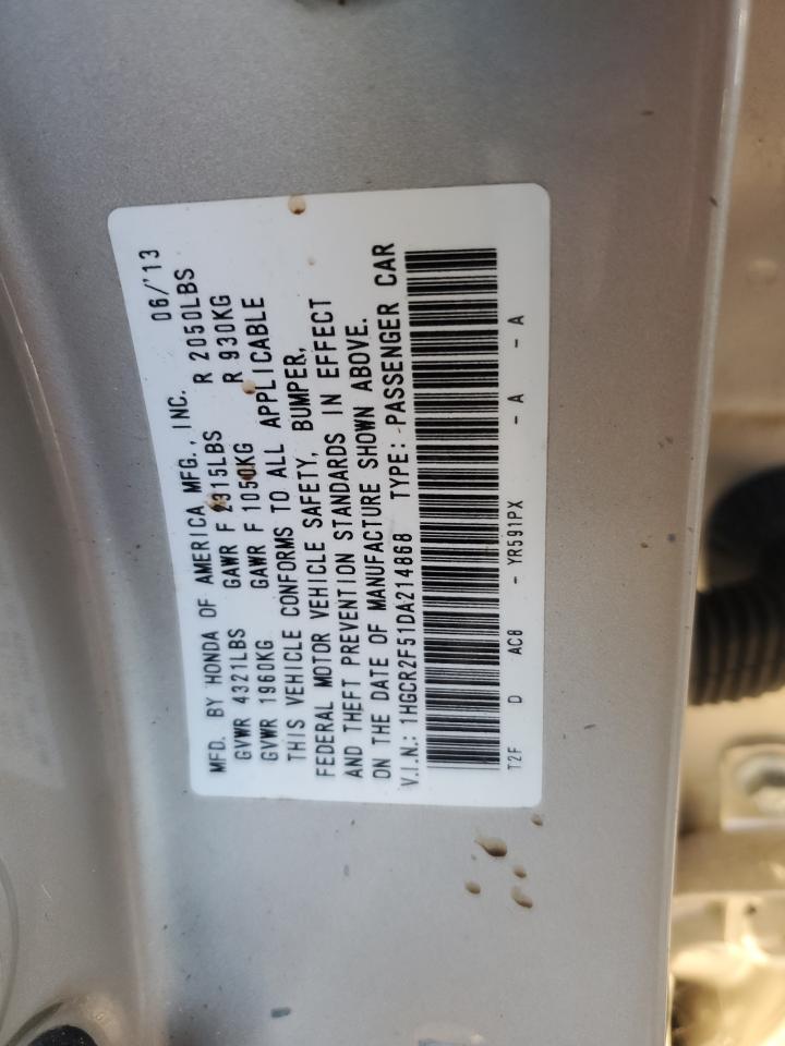 2013 HONDA ACCORD