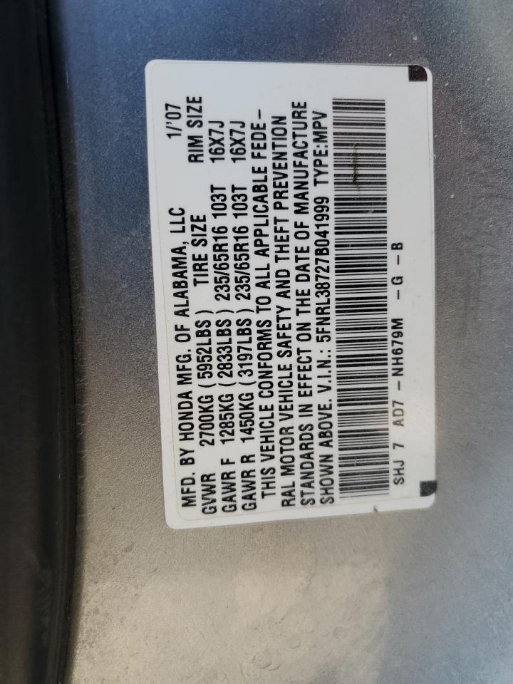 2007 HONDA ODYSSEY