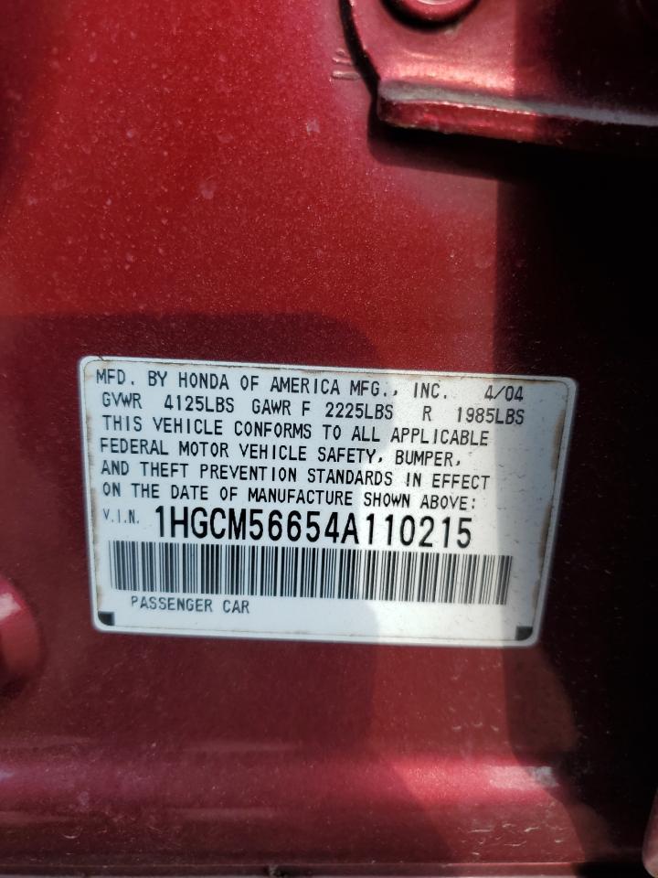 2004 HONDA ACCORD