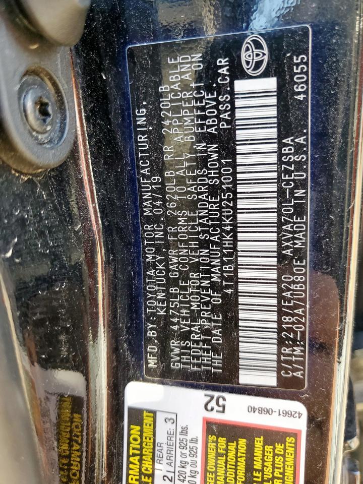 2019 TOYOTA CAMRY