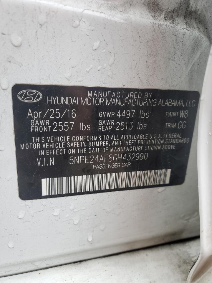 2016 HYUNDAI SONATA