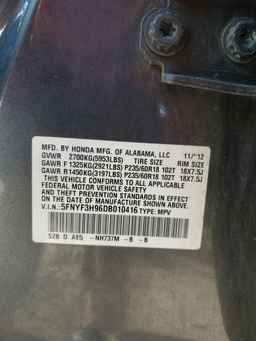 2013 HONDA PILOT