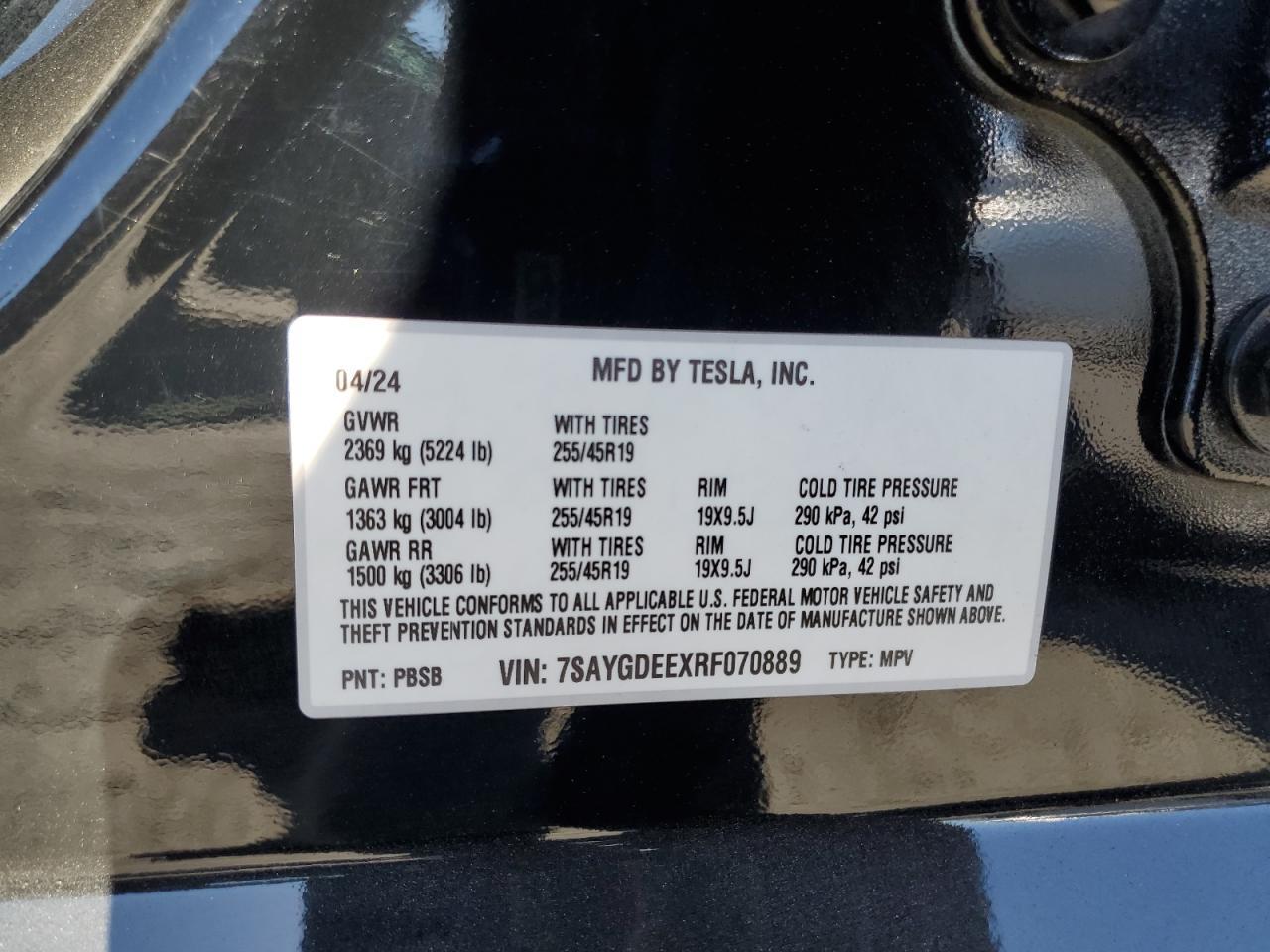 2024 TESLA MODEL Y