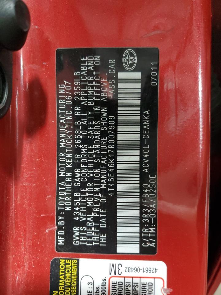 2007 TOYOTA CAMRY